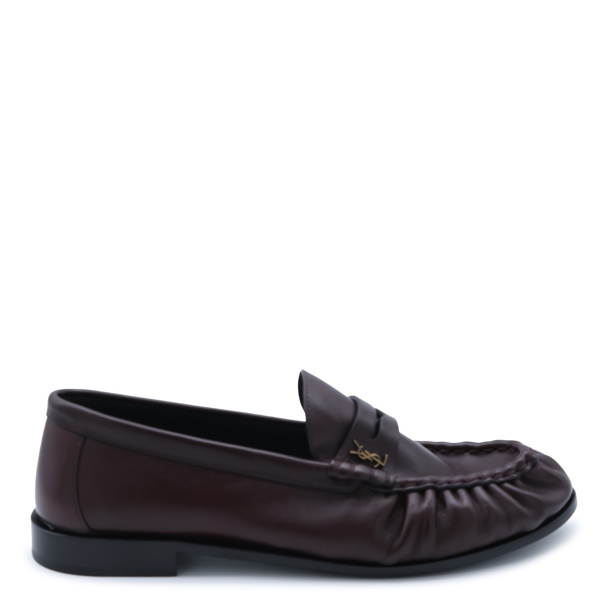 BURGUNDY LEATHER LOAFERS