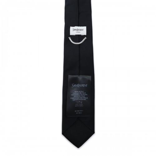 BLACK SILK TIE 2