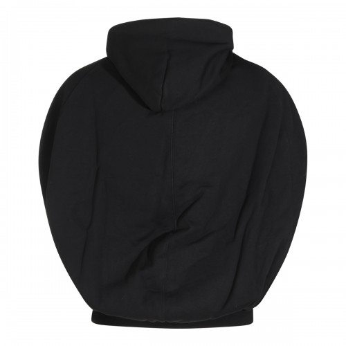 BLACK COTTON CAPE HOODIE 2