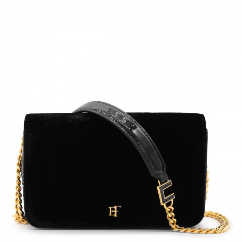 BLACK VELVET SHOULDER BAG