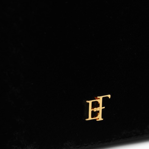 BLACK VELVET SHOULDER BAG