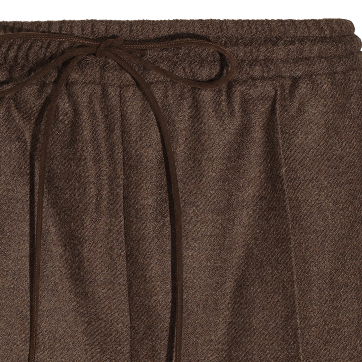 DARK BROWN WOOL MXSPANTONE PANT
