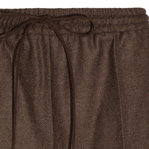 DARK BROWN WOOL MXSPANTONE PANT