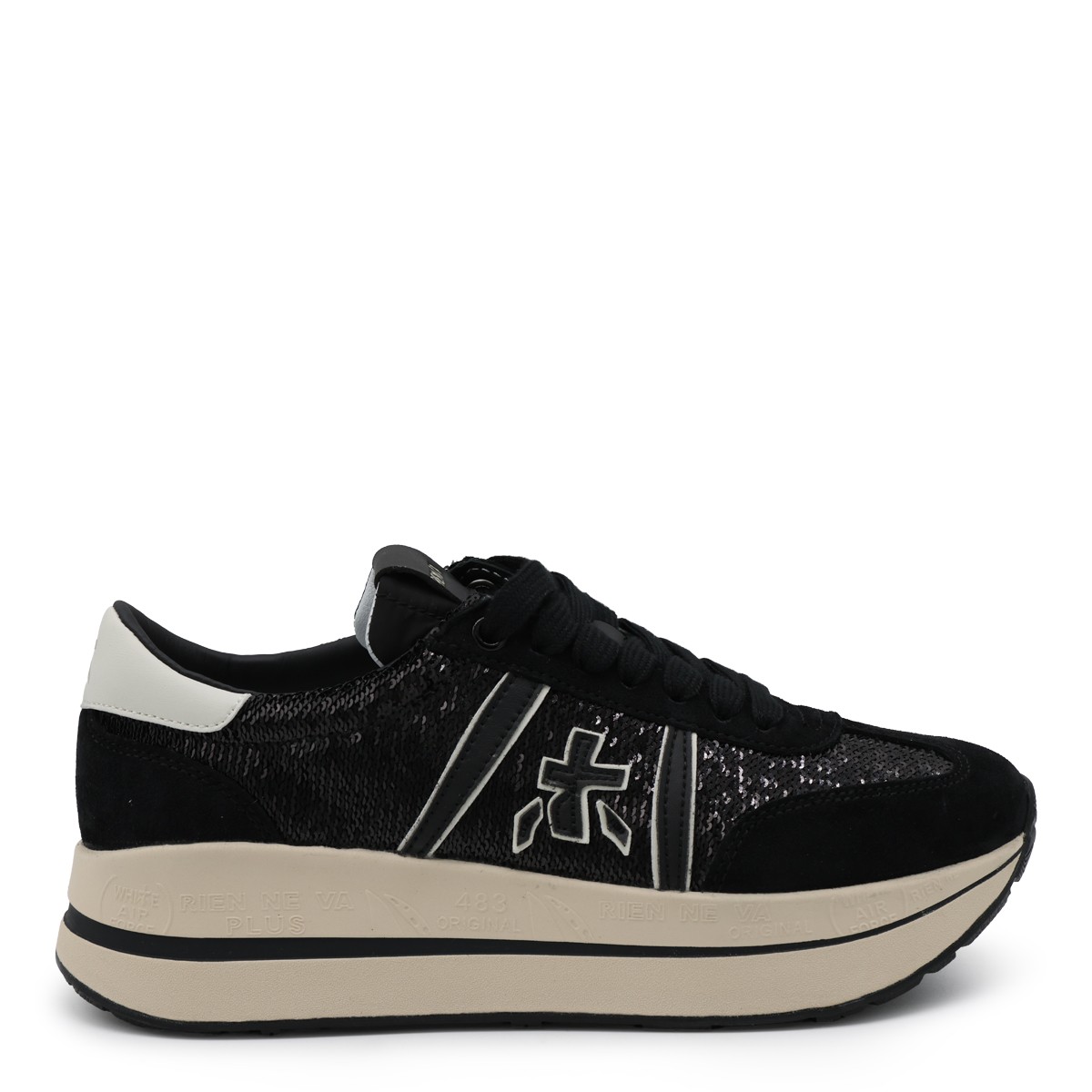 BLACK SUEDE SNEAKERS