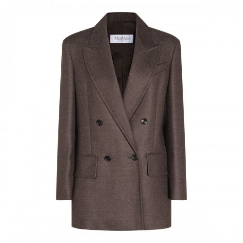 CHOCOLATE WOOL BLAZER