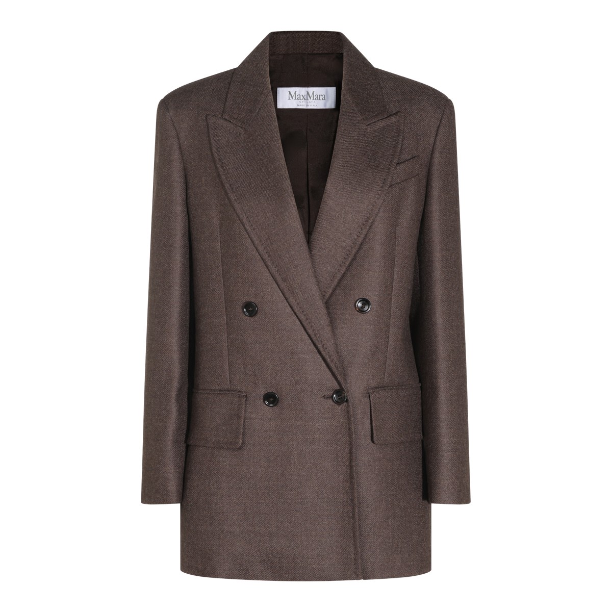 CHOCOLATE WOOL BLAZER