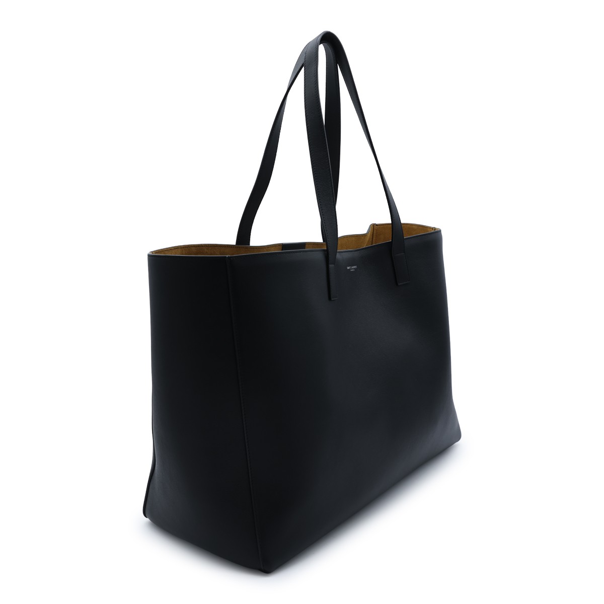 BLACK LEATHER TOTE