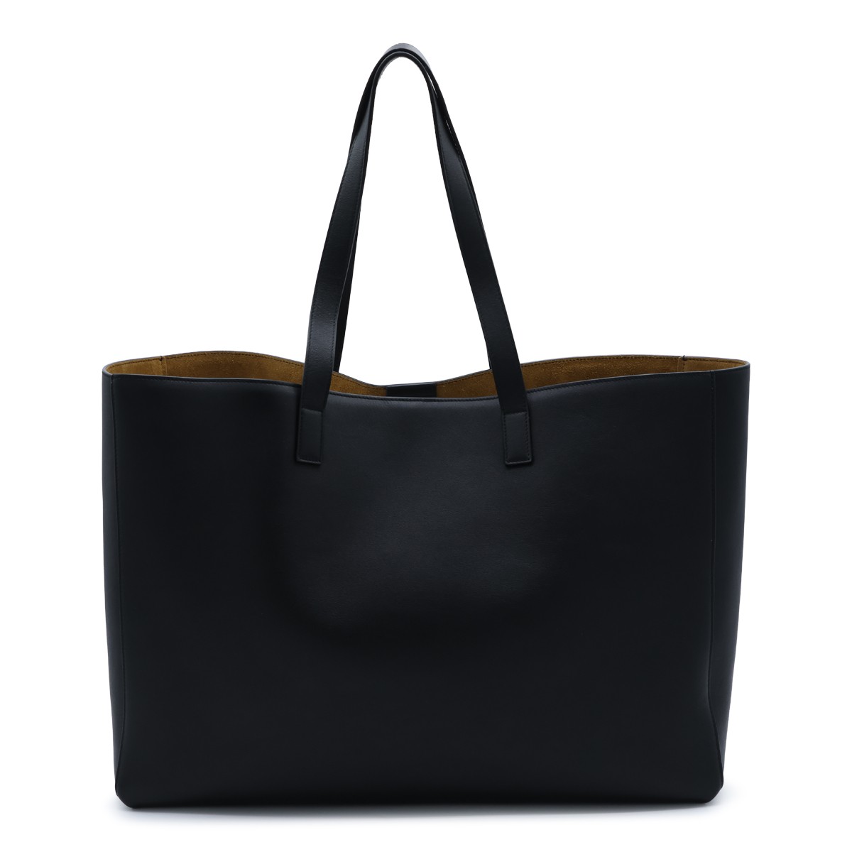 BLACK LEATHER TOTE