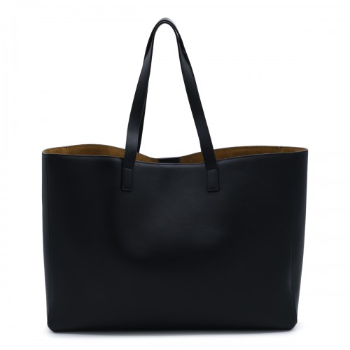 BLACK LEATHER TOTE