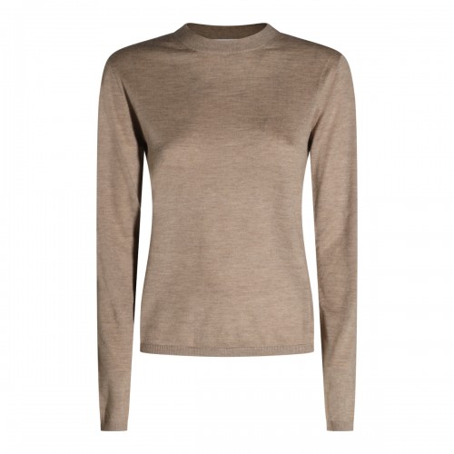 BEIGE CASHMERE KNITWEAR