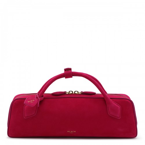 FUCHSIA LE TECKEL SUEDE CLUTCH