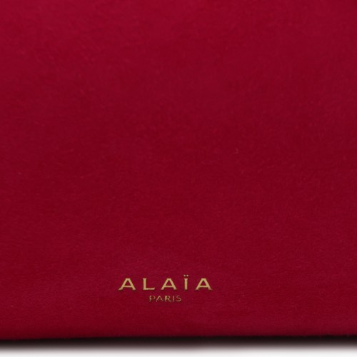 FUCHSIA LE TECKEL SUEDE CLUTCH