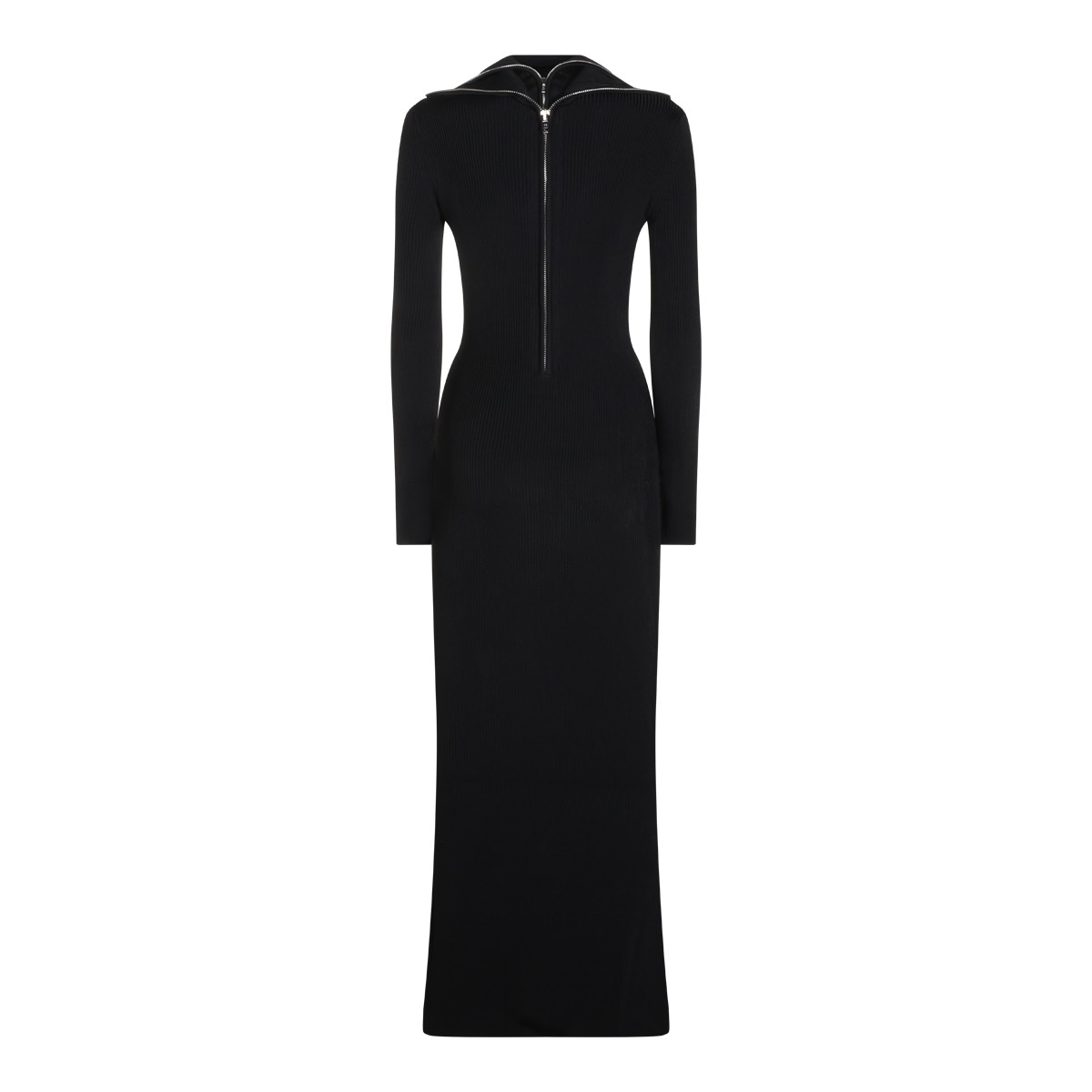 BLACK VISCOSE DRESS