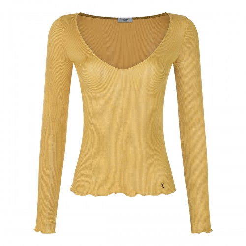 JAUNE SAFRAN SILK LON...