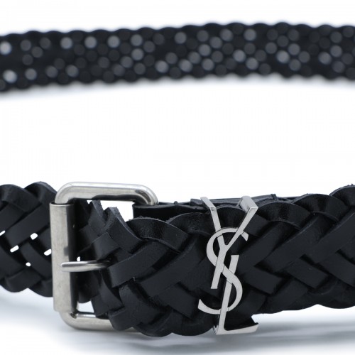 BLACK LEATHER BELT
