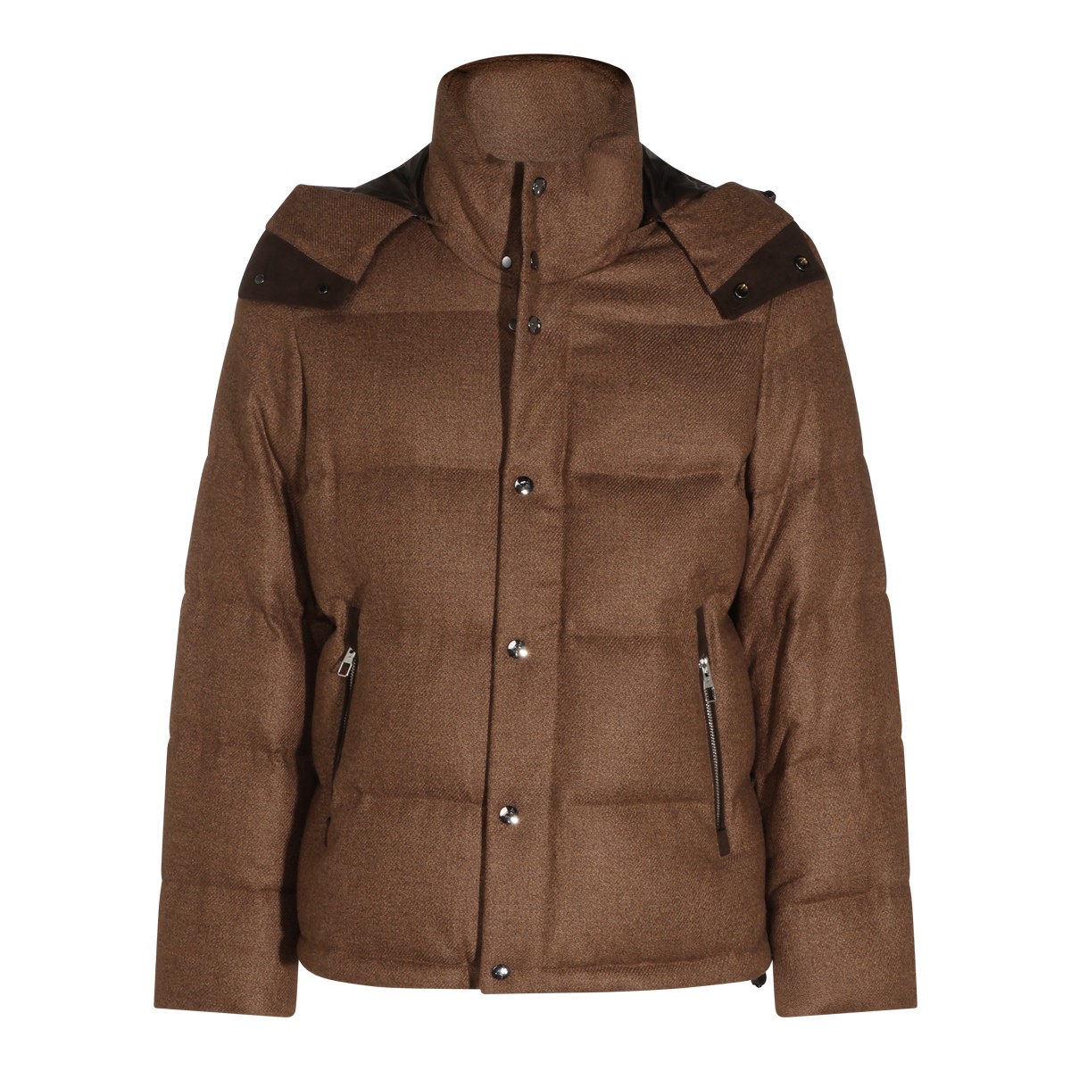 TAUPE PUFFER DOWN JACKET