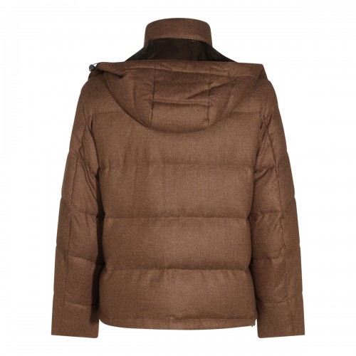 TAUPE PUFFER DOWN JACKET 2