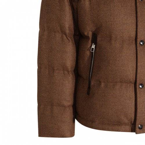 TAUPE PUFFER DOWN JACKET