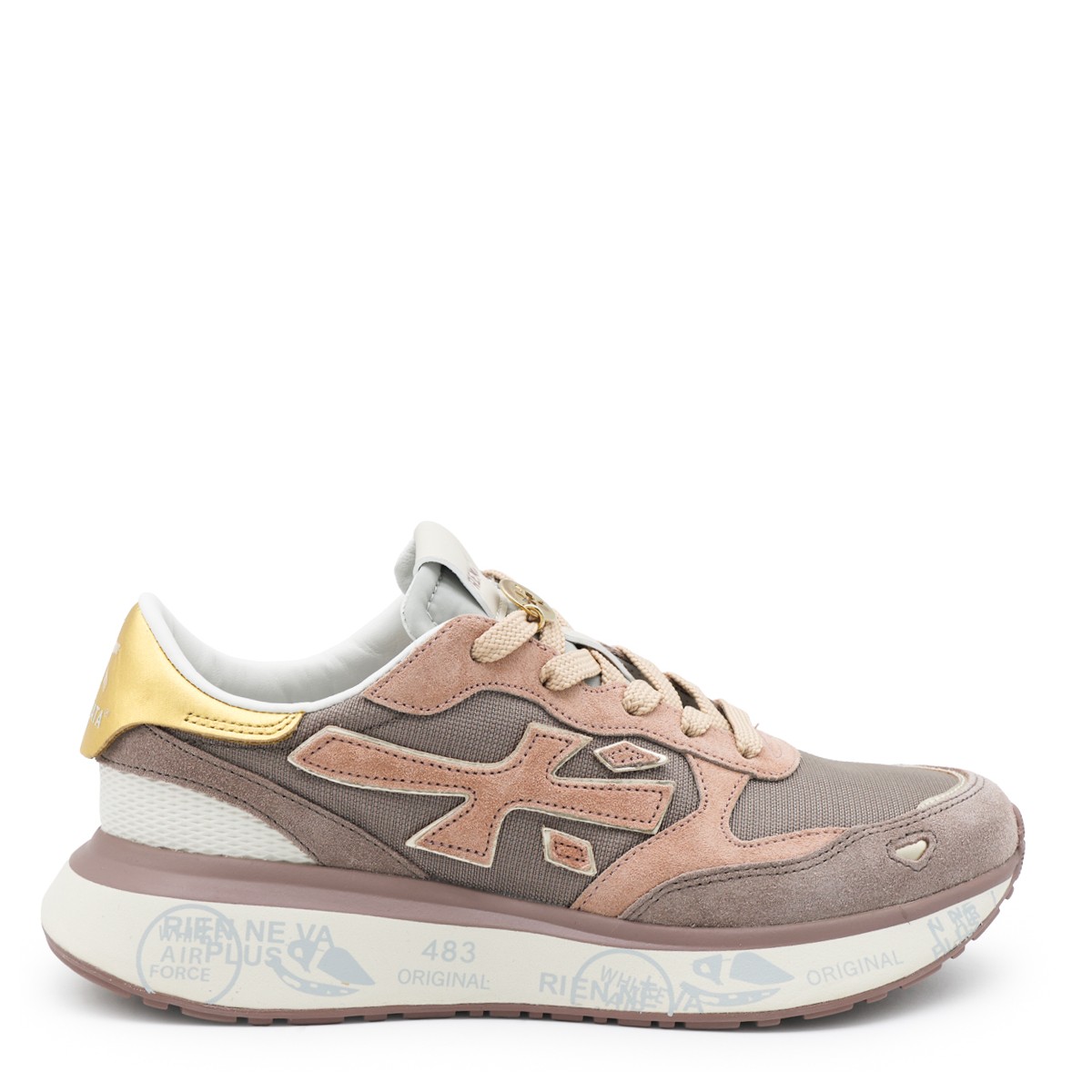 PINK LEATHER SNEAKERS