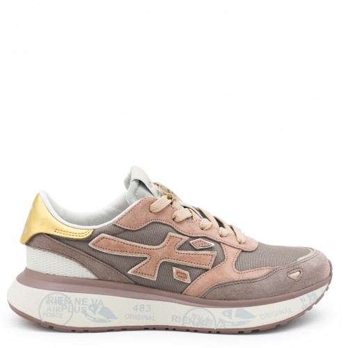 PINK LEATHER SNEAKERS