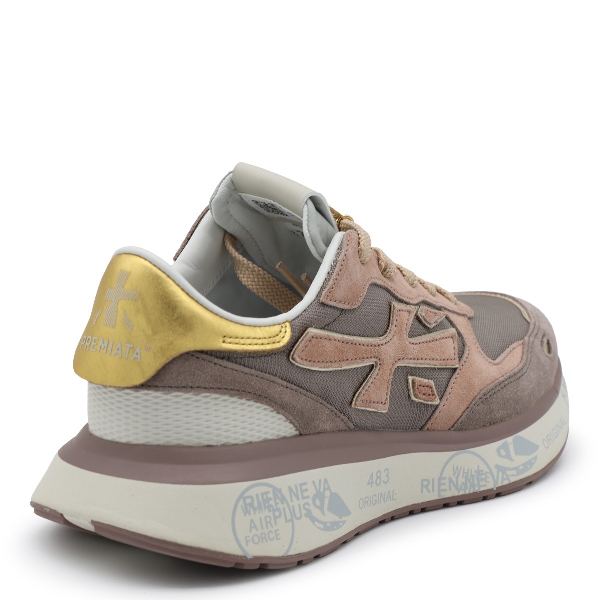 PINK LEATHER SNEAKERS