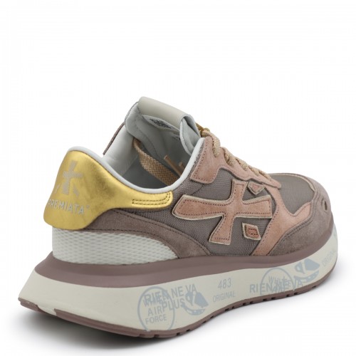 PINK LEATHER SNEAKERS