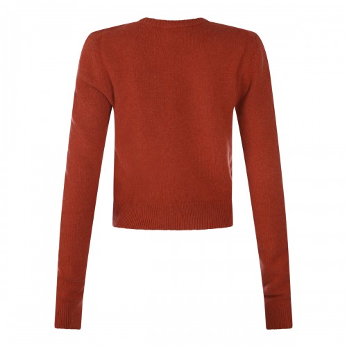 DARK ORANGE WOOL SWEATER 2