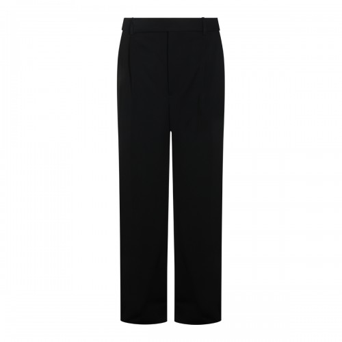 BLACK WOOL PANTS