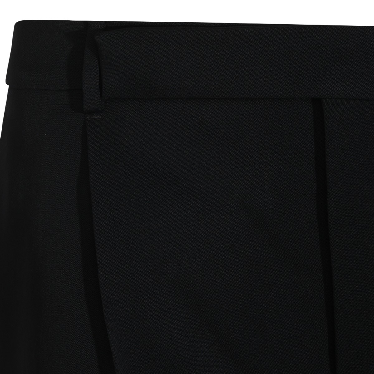 BLACK WOOL PANTS