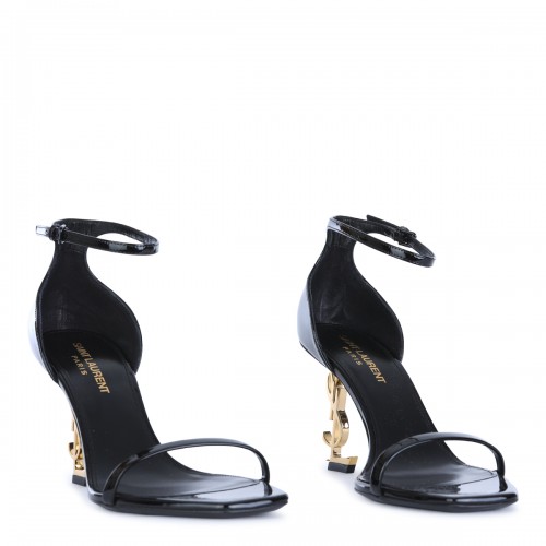 BLACK LEATHER OPYUM SANDALS