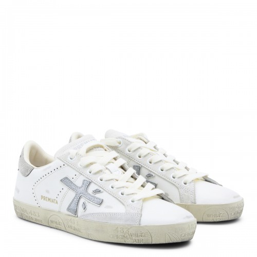 WHITE AND SILVER SNEAKERS 2