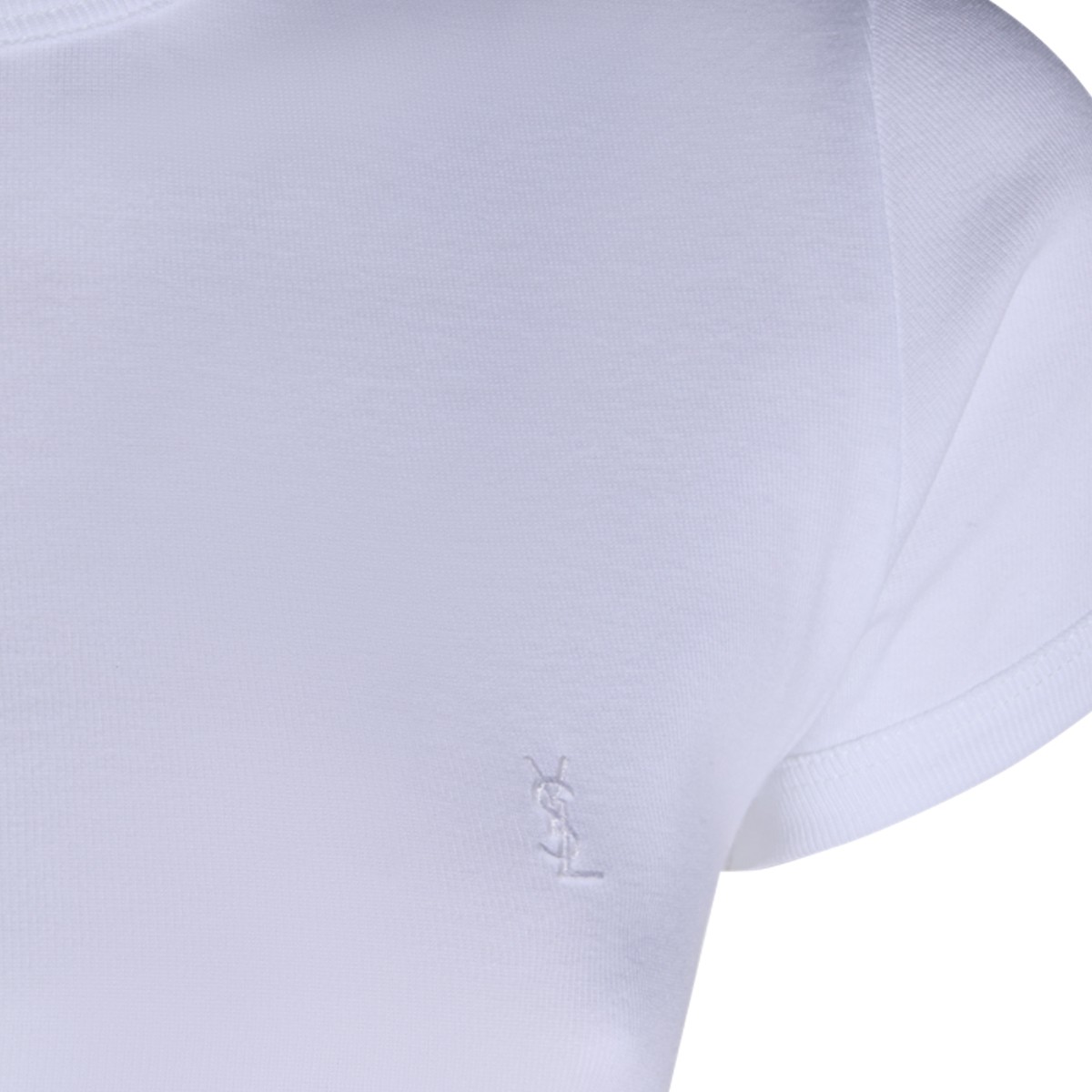 WHITE COTTON T-SHIRT