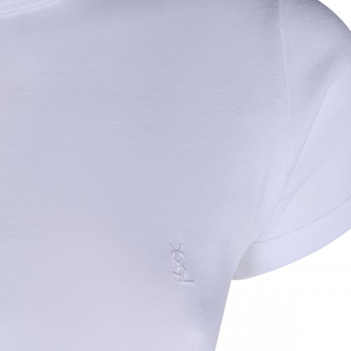 WHITE COTTON T-SHIRT