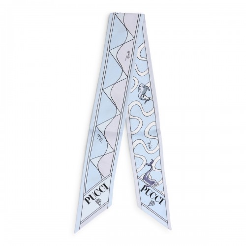 LIGHT BLUE SILK BANDEAU 2