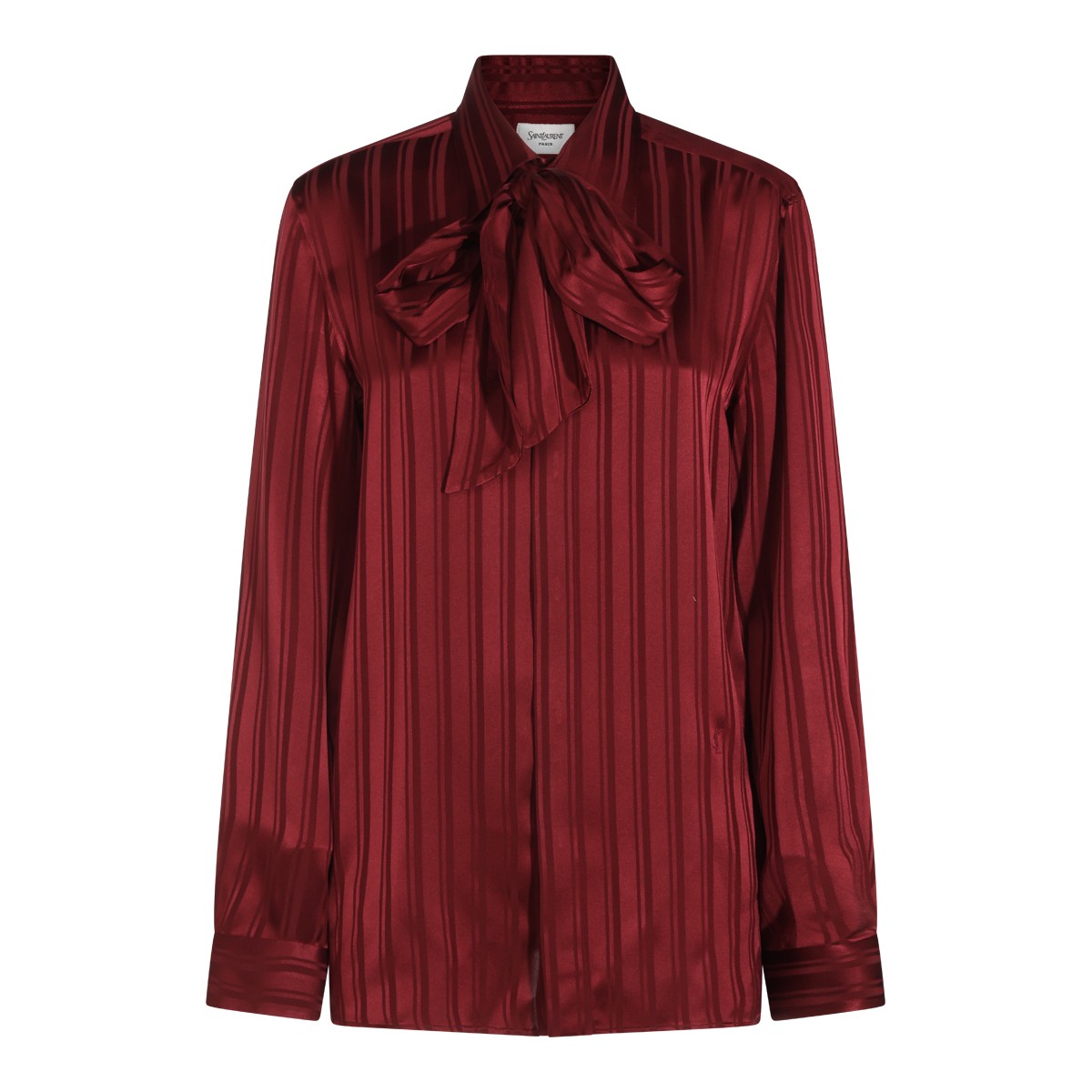BURGUNDY SILK SHIRT