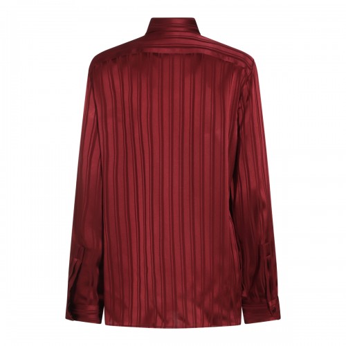 BURGUNDY SILK SHIRT 2