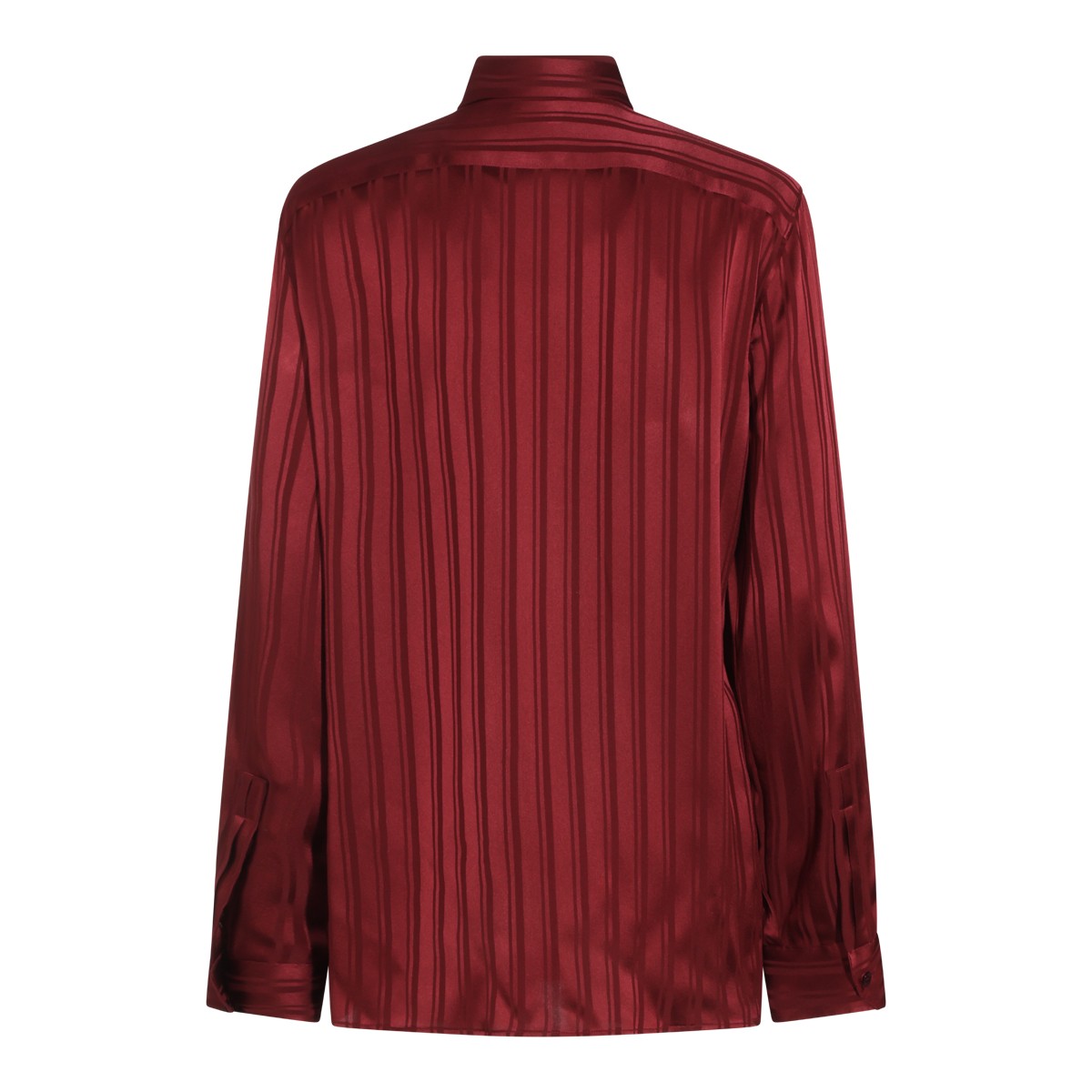 BURGUNDY SILK SHIRT