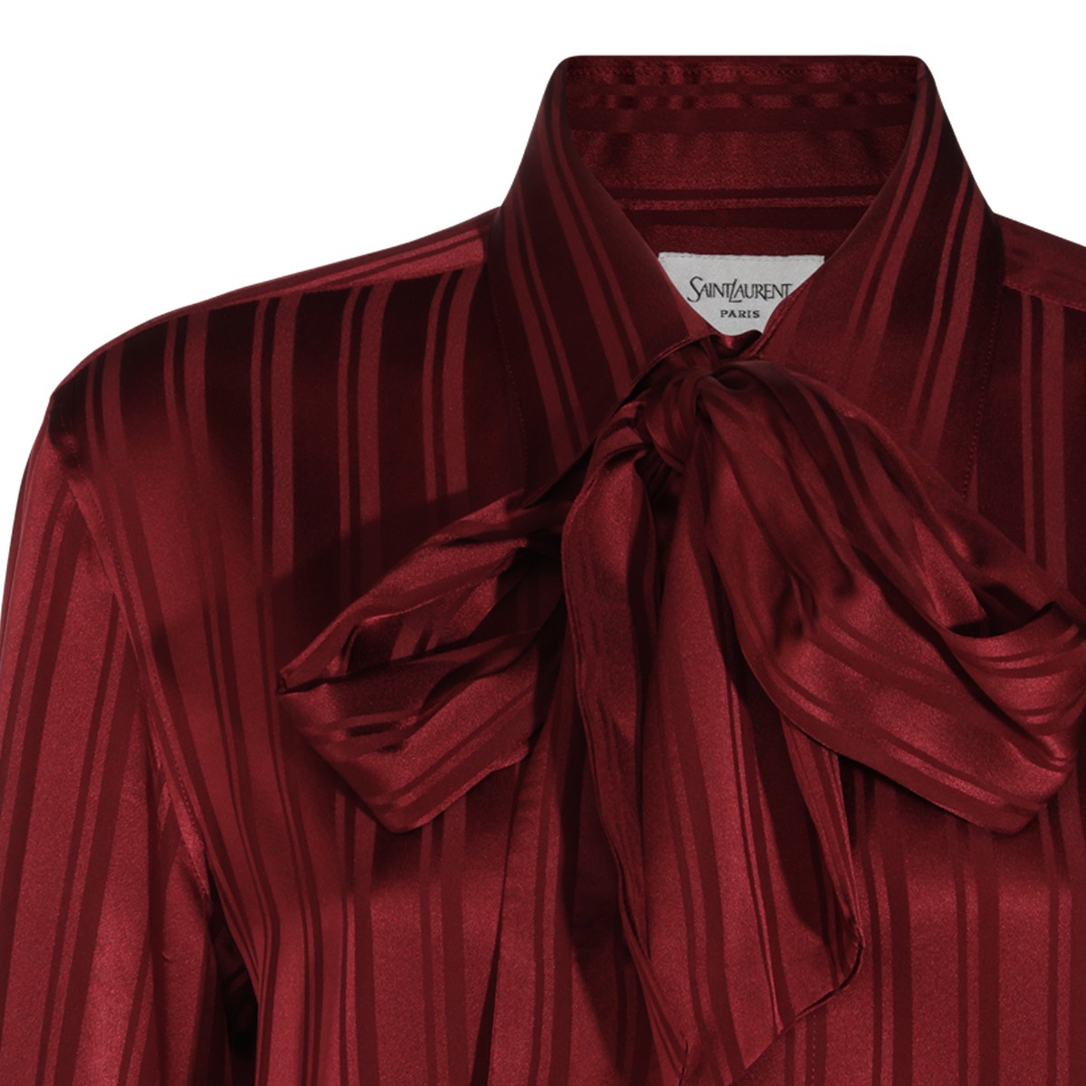 BURGUNDY SILK SHIRT