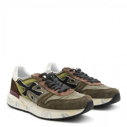 GREEN LEATHER MICK SNEAKERS 2