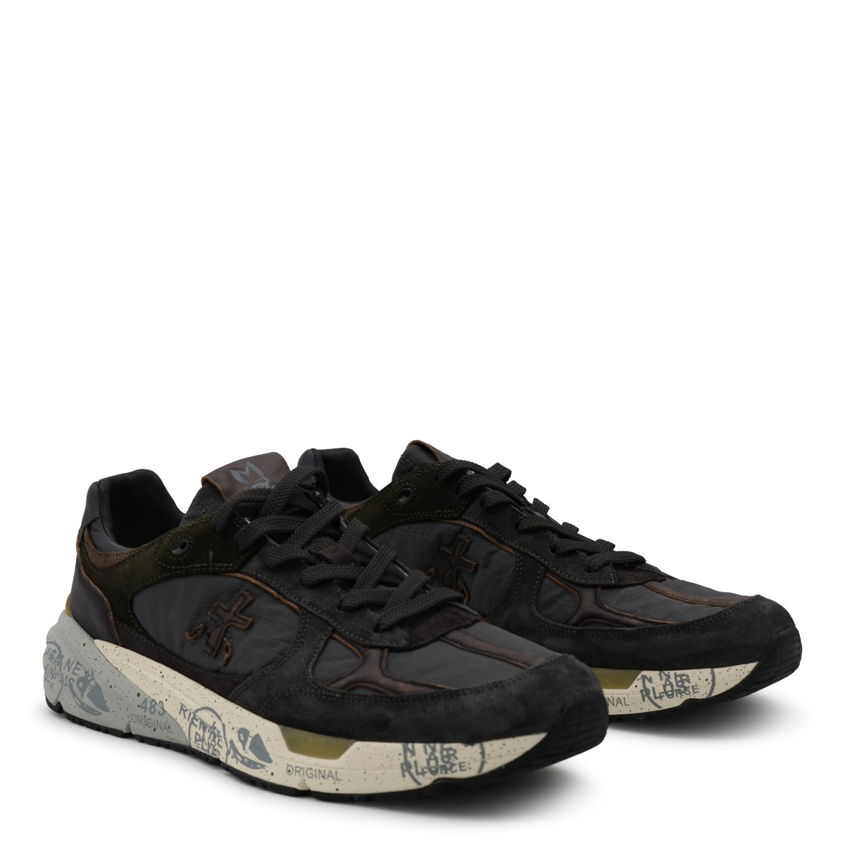 CHARCOAL GREY SUEDE SNEAKERS