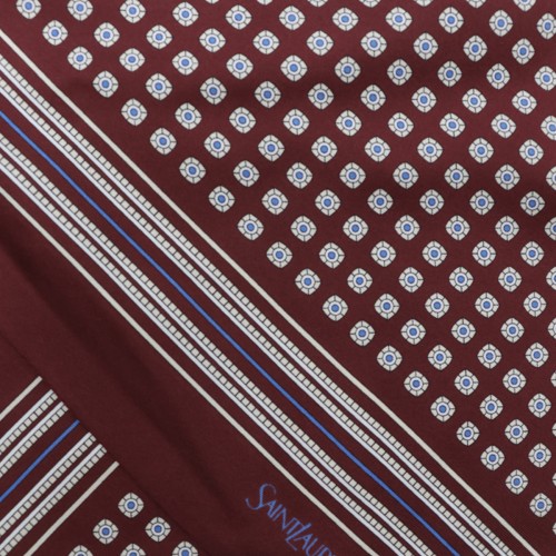 BURGUNDY SILK SCARF