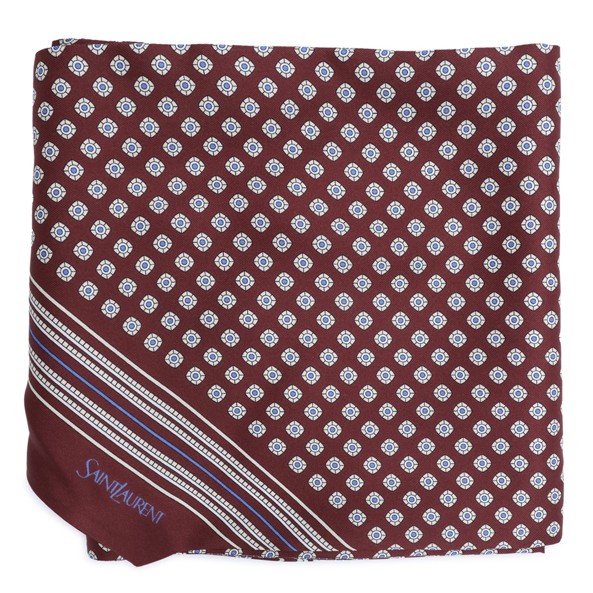BURGUNDY SILK SCARF