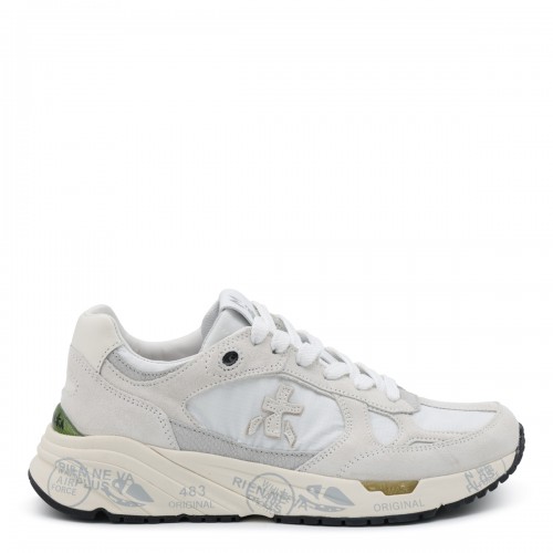 WHITE SUEDE SNEAKERS