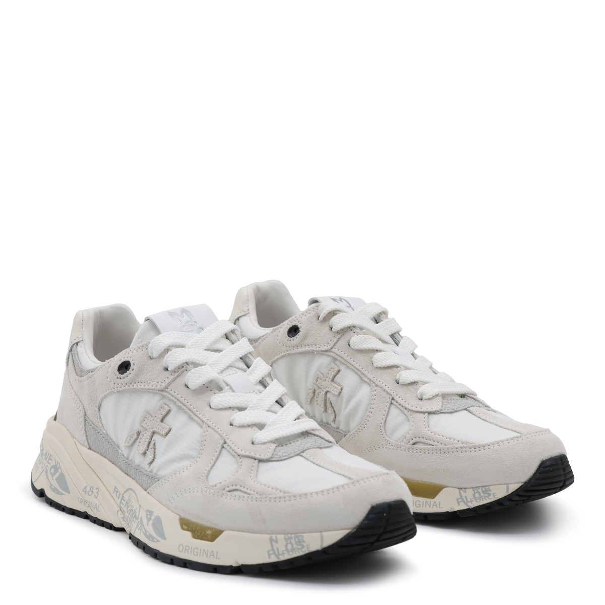 WHITE SUEDE SNEAKERS
