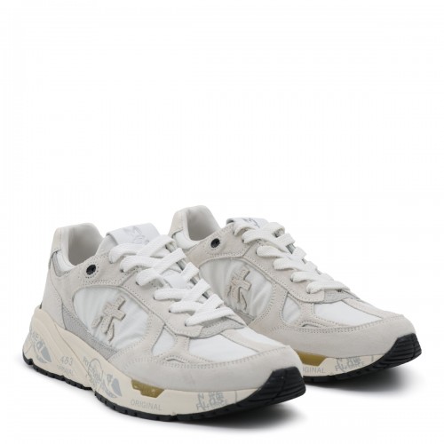 WHITE SUEDE SNEAKERS