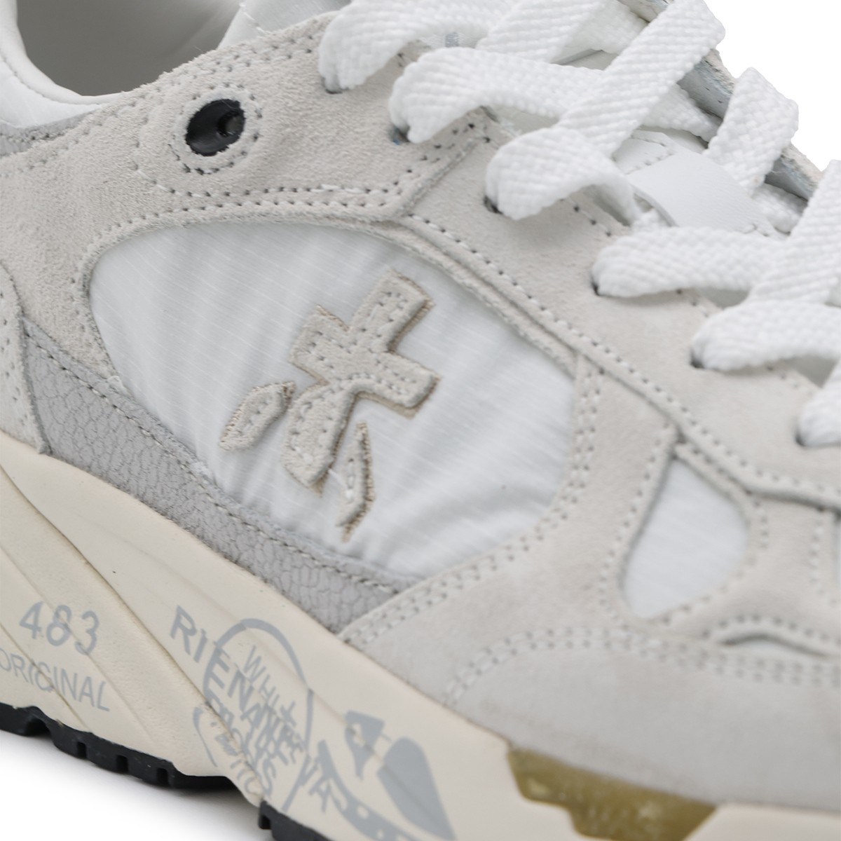 WHITE SUEDE SNEAKERS