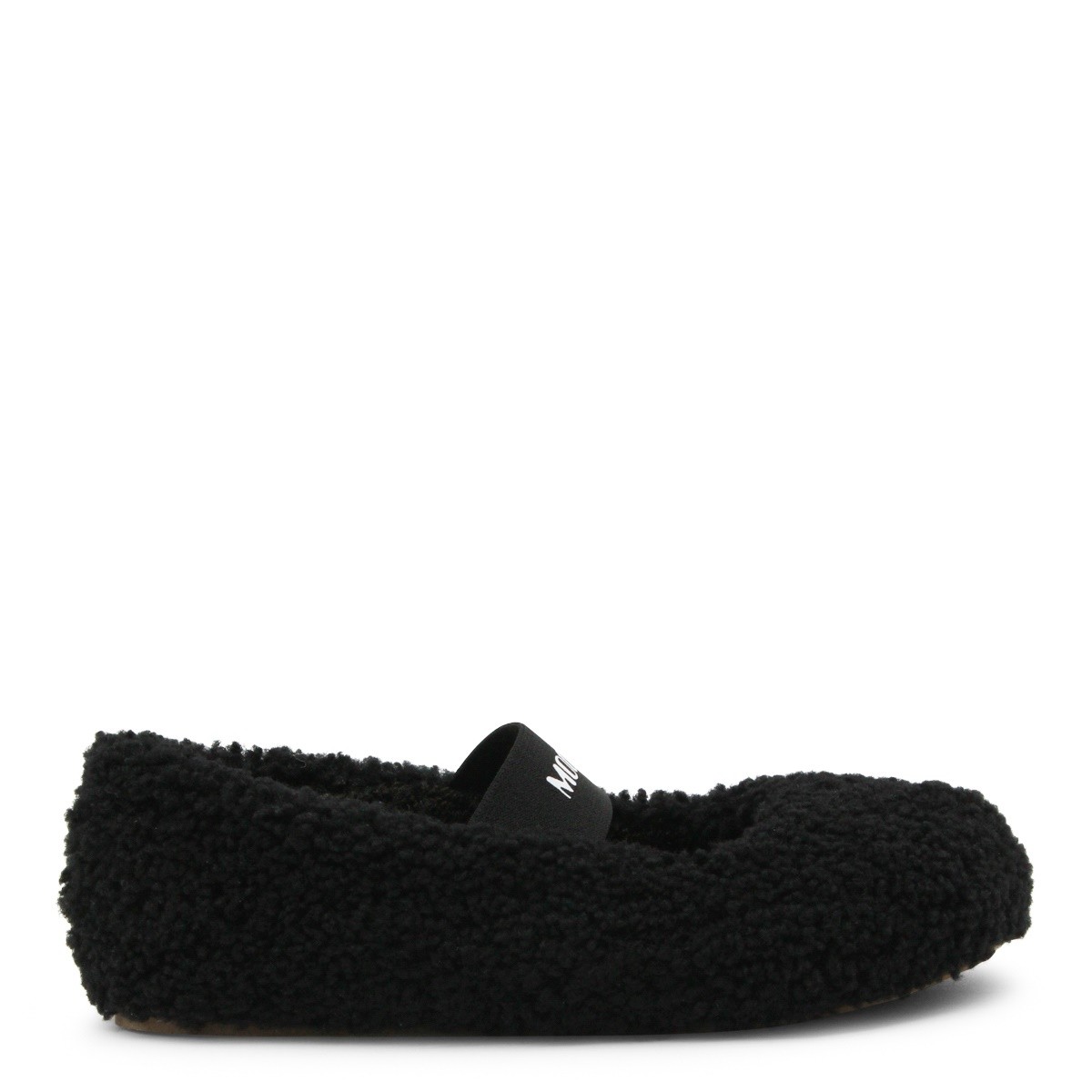 BLACK WOOL FLATS
