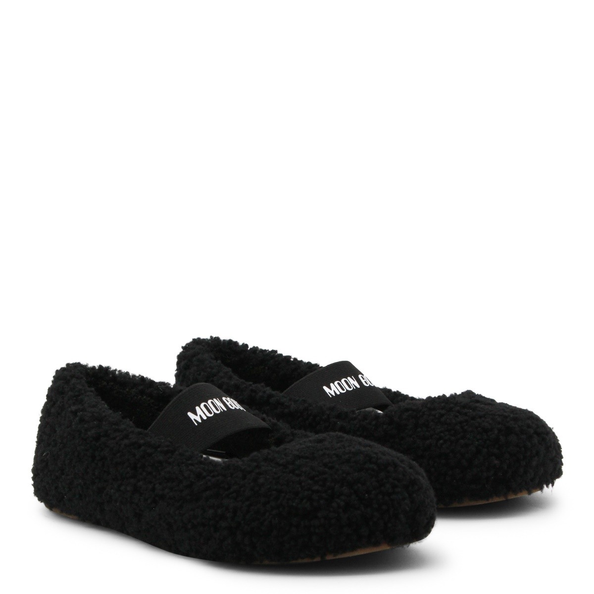 BLACK WOOL FLATS