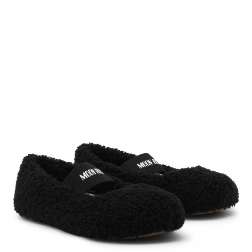 BLACK WOOL FLATS