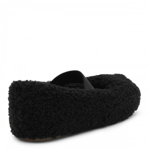 BLACK WOOL FLATS
